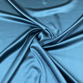 Exclusive Teal Green Solid Celina Satin With Lycra Fabric