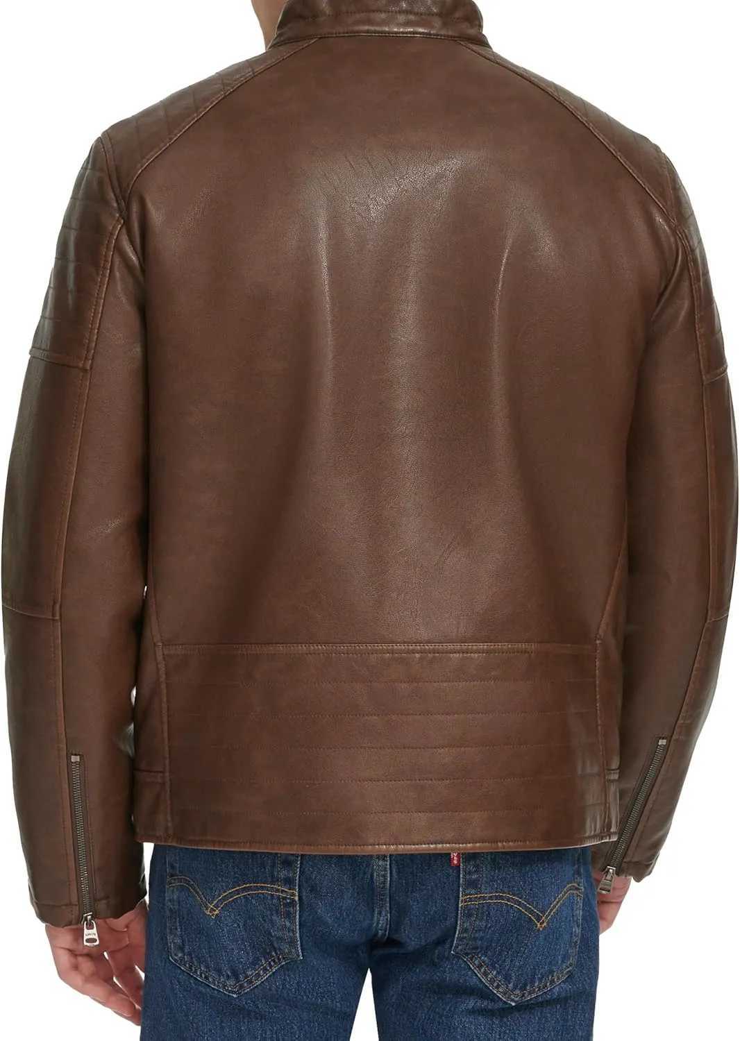 Levi's Men's Faux Leather Racer Jacket