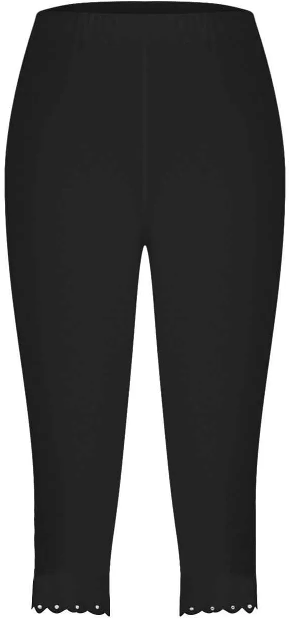 Xiaojmake High Waisted Capri Leggings for Women Summer Yoga Gym Workout Cropped Pants Rhinestone Patch Summer Beach Trousers